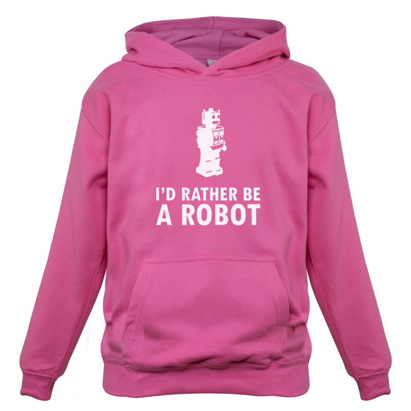 I'd Rather Be A Robot Kids T Shirt