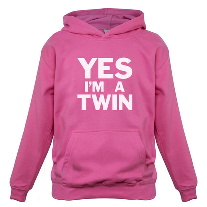 Yes I'm A Twin Kids T Shirt