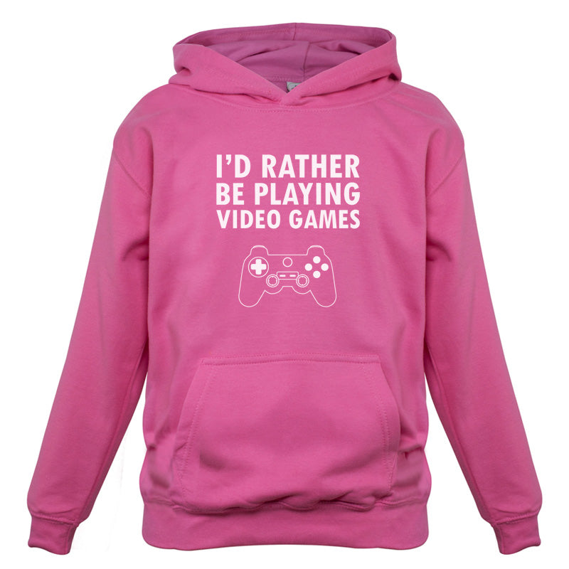 I'd Rather Be Playing Video Games Kids T Shirt