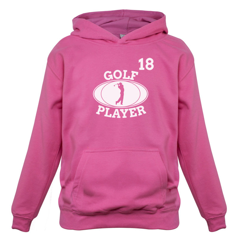 Golf Player 18 Kids T Shirt