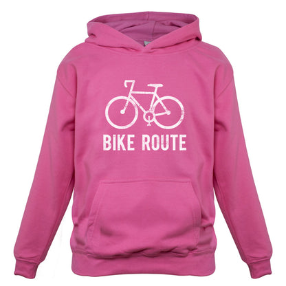 Bike Route Kids T Shirt