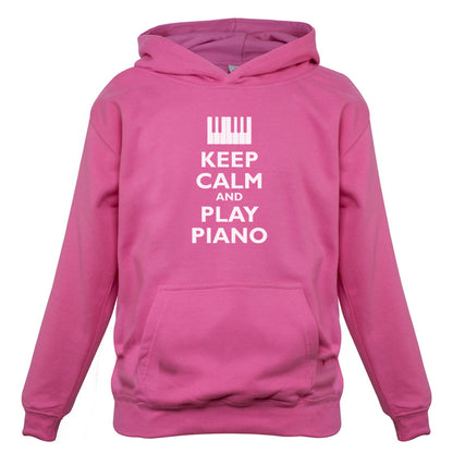 Keep Calm and Play Piano Kids T Shirt