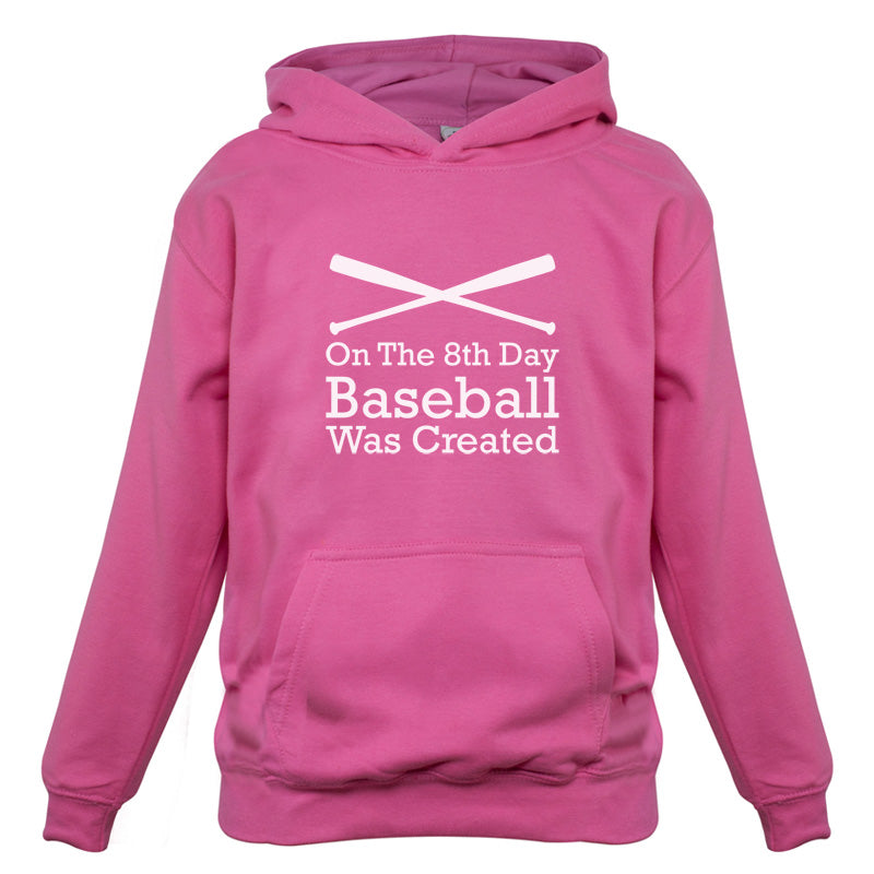 On The 8th Day Baseball Was Created Kids T Shirt