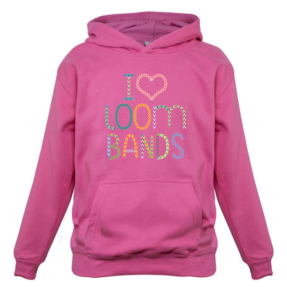 I Love Loom Bands Kids T Shirt