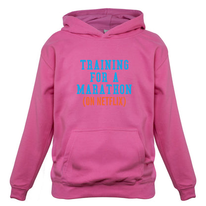 Training For A Marathon On Netflix Kids T Shirt