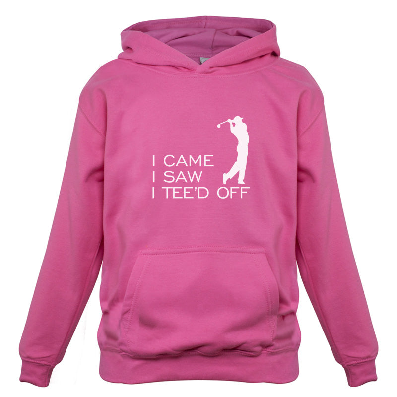 I Came I Saw I Tee'd Off Kids T Shirt