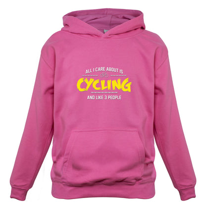 All I Care About Is Cycling Kids T Shirt