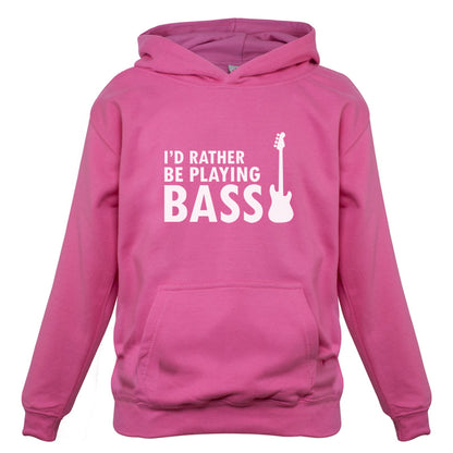 I'd Rather Be Playing Bass Kids T Shirt