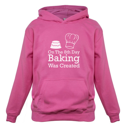 On The 8th Day Baking Was Created Kids T Shirt