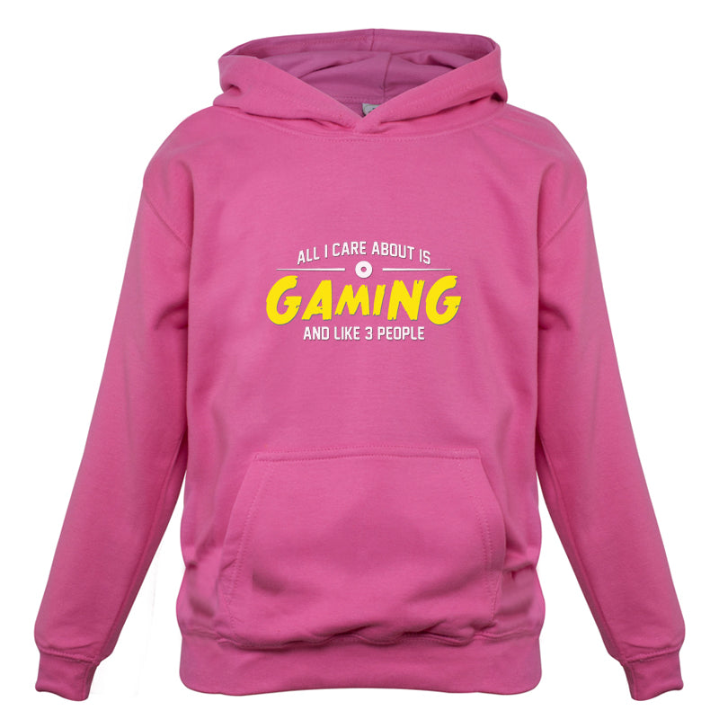 All I Care About Is Gaming Kids T Shirt