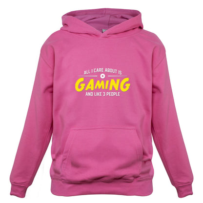 All I Care About Is Gaming Kids T Shirt