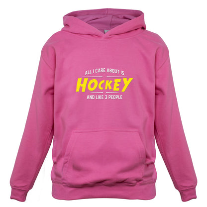 All I Care About Is Hockey Kids T Shirt