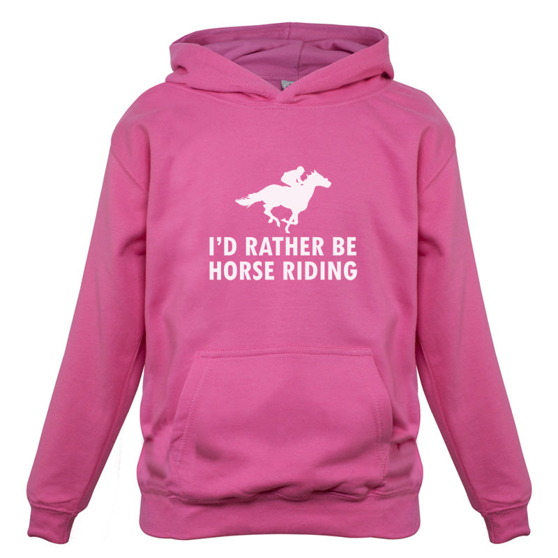 I'd Rather Be Horse Riding Kids T Shirt