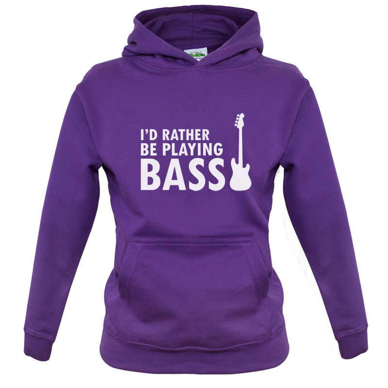 I'd Rather Be Playing Bass Kids T Shirt