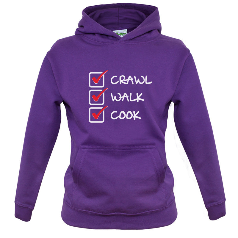 Crawl Walk Cook Kids T Shirt