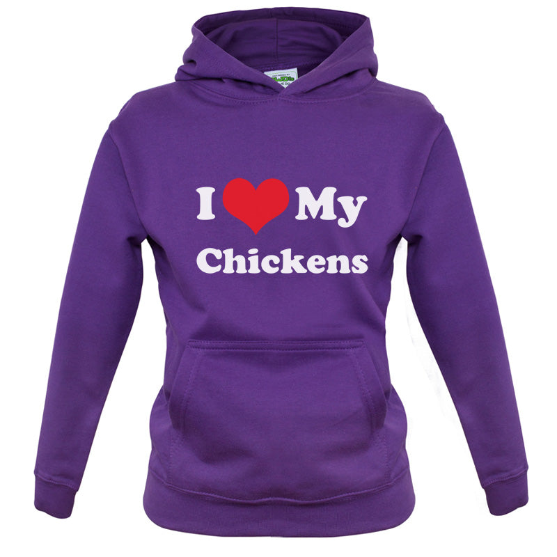 I Love My Chickens Kids T Shirt