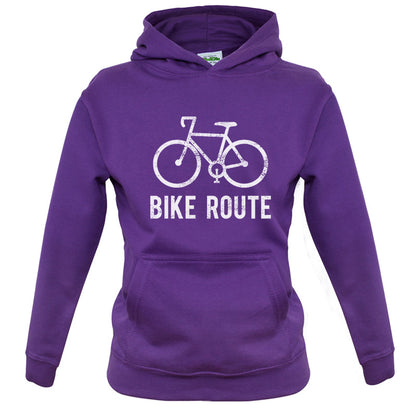 Bike Route Kids T Shirt