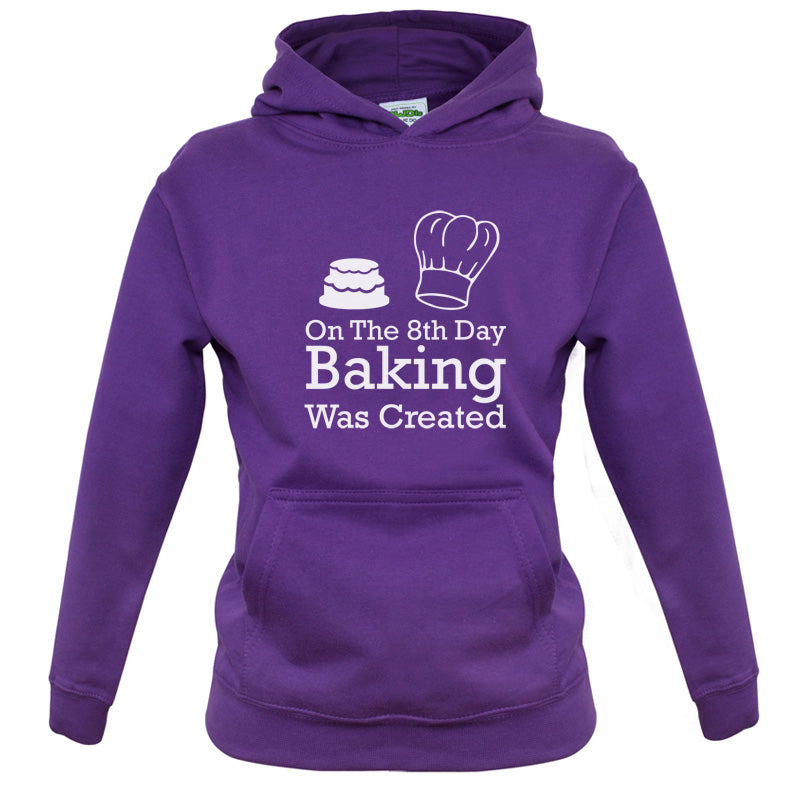 On The 8th Day Baking Was Created Kids T Shirt