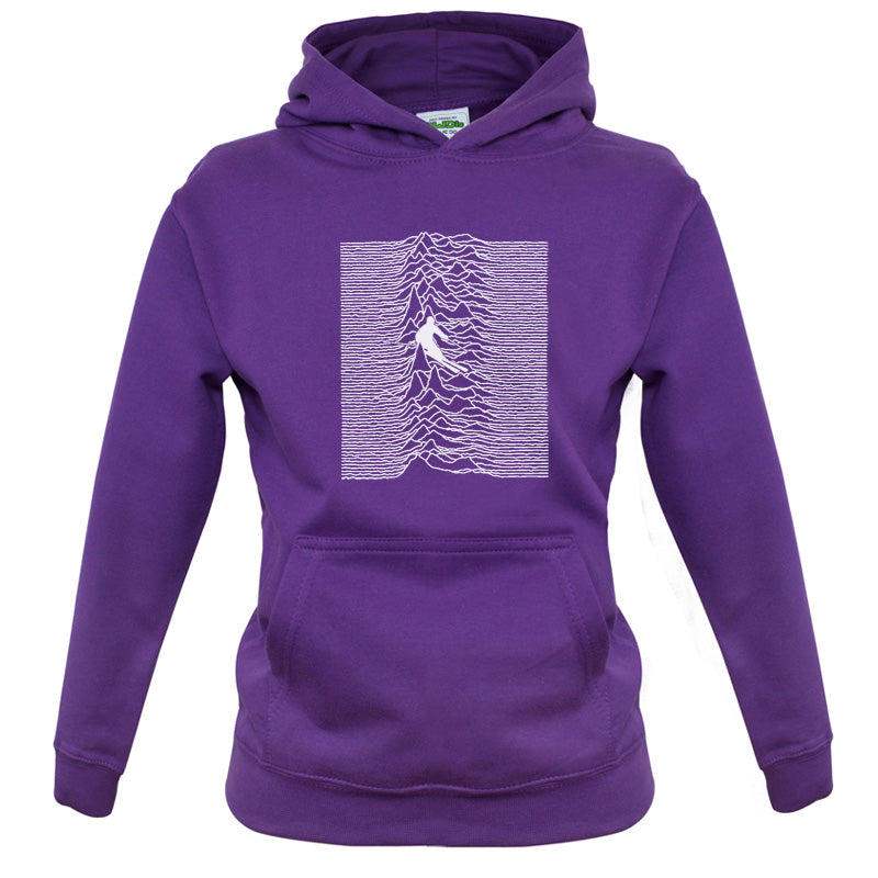 Unknown Pleasures Of Skiing Kids T Shirt