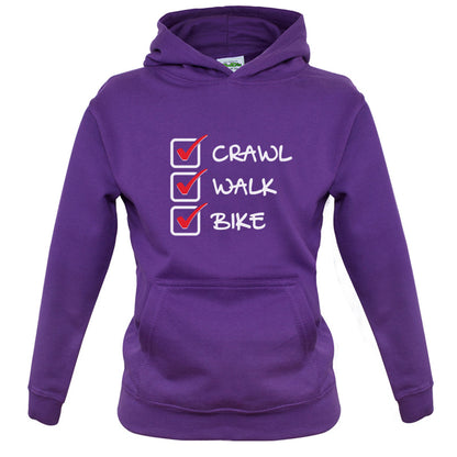 Crawl Walk Bike Kids T Shirt