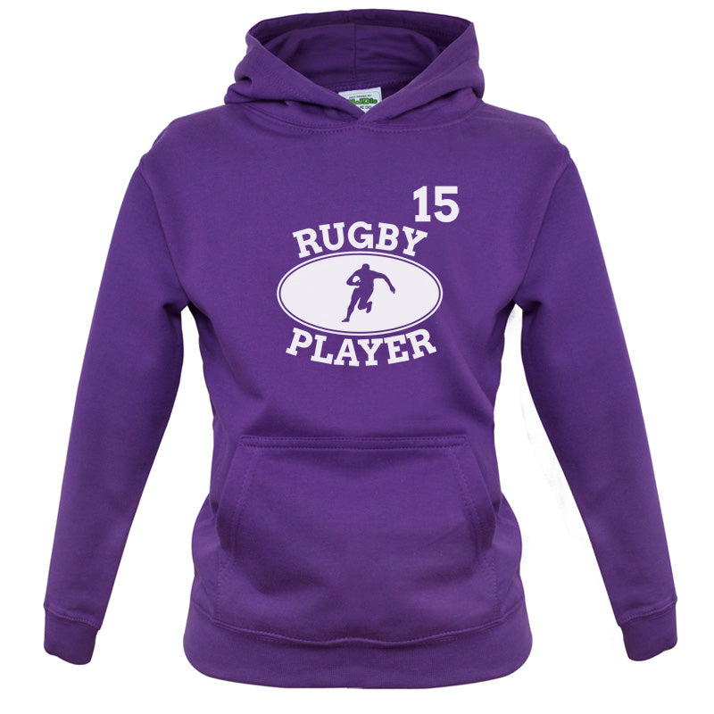 Rugby Player 15 Kids T Shirt