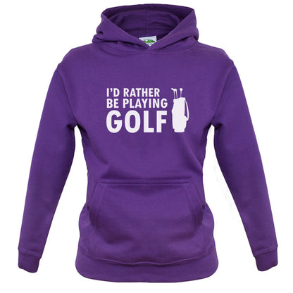 I'd Rather be playing Golf Kids T Shirt