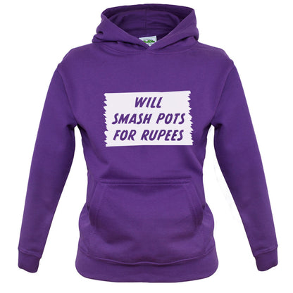 Will Smash Pots For Rupees Kids T Shirt