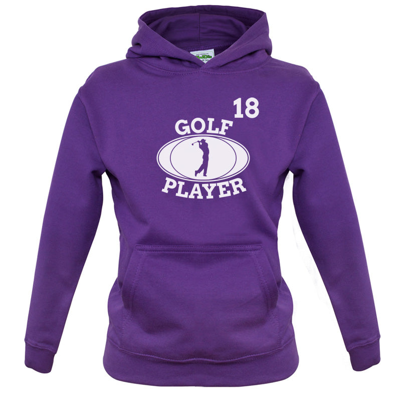 Golf Player 18 Kids T Shirt