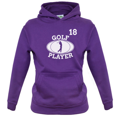 Golf Player 18 Kids T Shirt