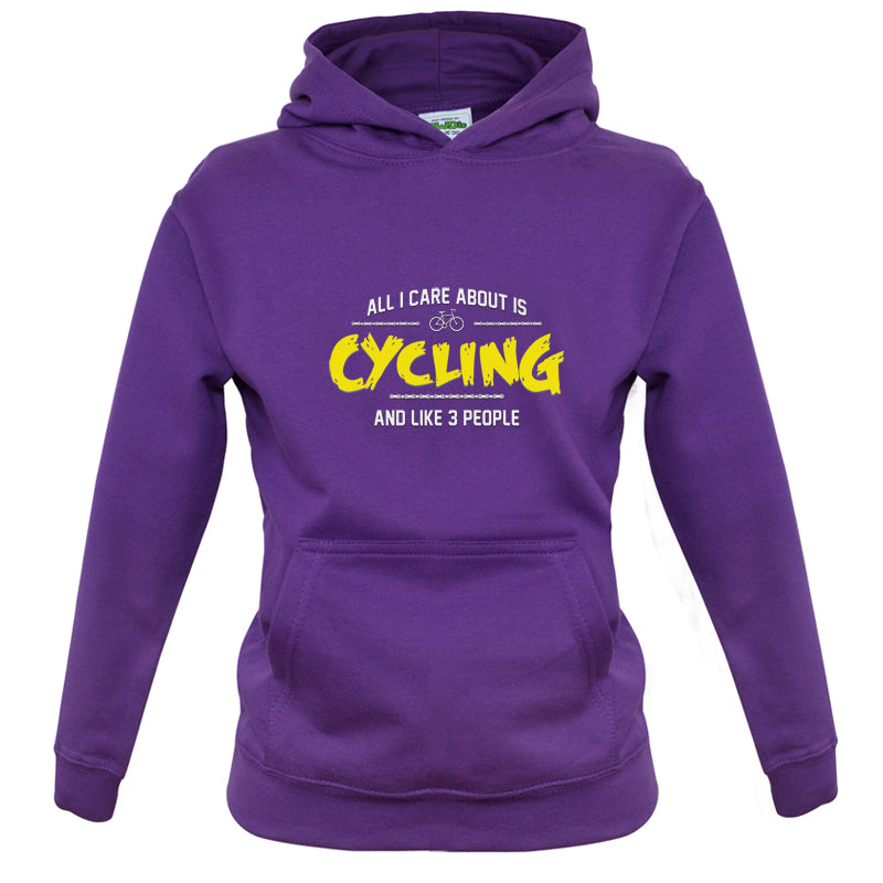 All I Care About Is Cycling Kids T Shirt