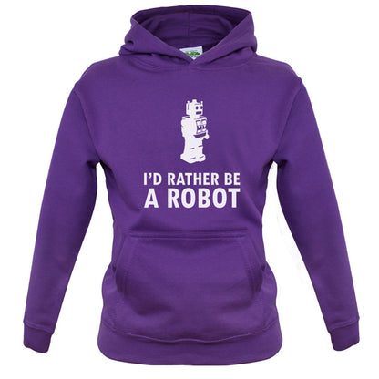 I'd Rather Be A Robot Kids T Shirt
