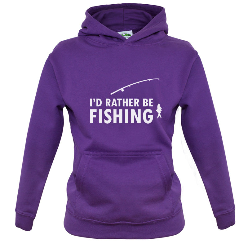 I'd Rather Be Fishing Kids T Shirt