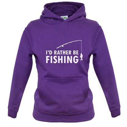 I'd Rather Be Fishing Kids T Shirt