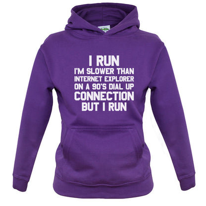 I Run, Slower Than Internet Explorer Kids T Shirt