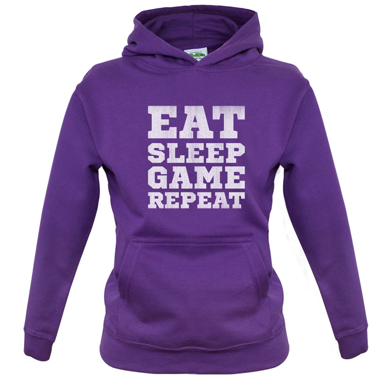 Eat Sleep Game Repeat Kids T Shirt