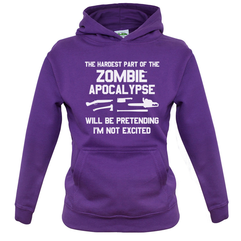 The Hardest Part Of The Zombie Apocalypse Kids T Shirt