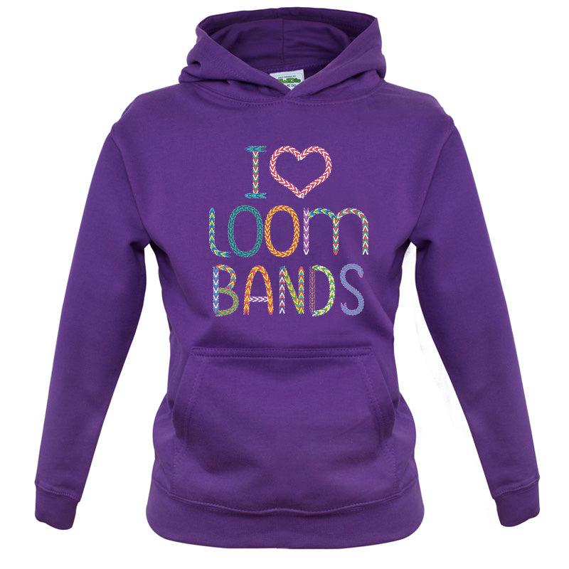 I Love Loom Bands Kids T Shirt