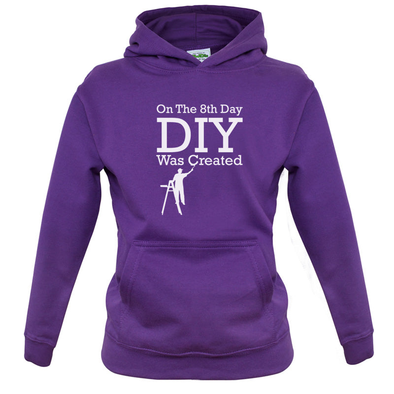 On The 8th Day DIY Was Created Kids T Shirt