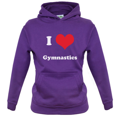 I Love Gymnastics Kids T Shirt