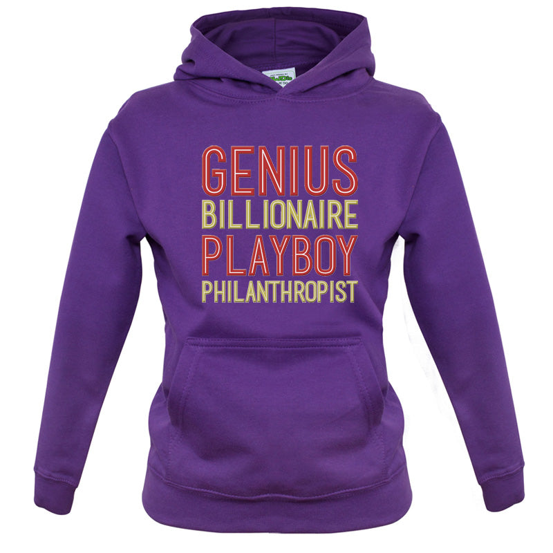 Genius Billionaire Playboy Philanthropist Kids T Shirt