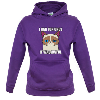 I had fun once. It was awful Kids T Shirt