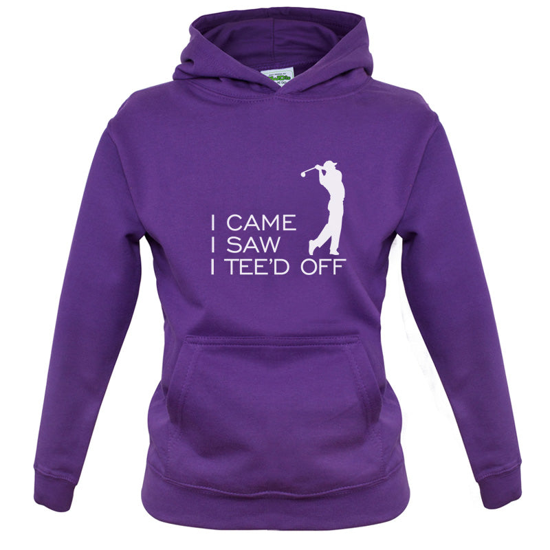 I Came I Saw I Tee'd Off Kids T Shirt