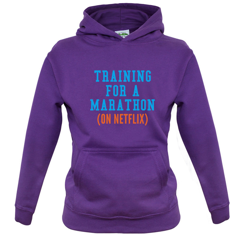 Training For A Marathon On Netflix Kids T Shirt