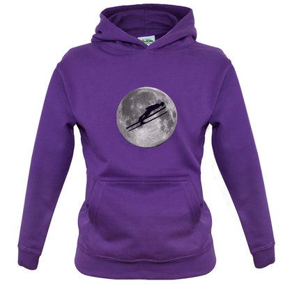 Ski Jump Moon Kids T Shirt