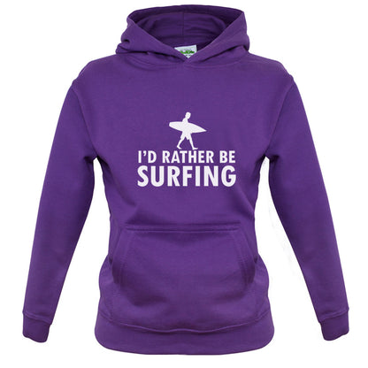 I'd Rather Be Surfing Kids T Shirt