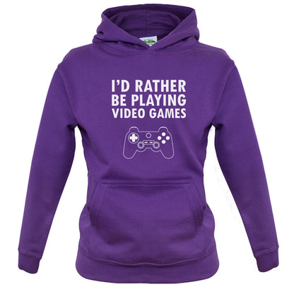 I'd Rather Be Playing Video Games Kids T Shirt