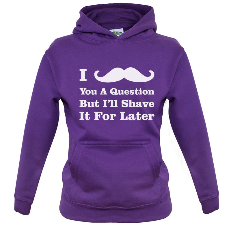 I Moustache You A Question Kids T Shirt