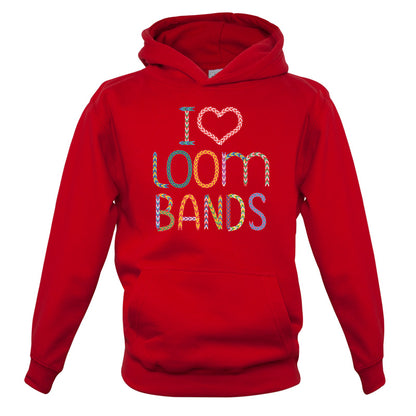 I Love Loom Bands Kids T Shirt
