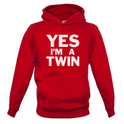 Yes I'm A Twin Kids T Shirt