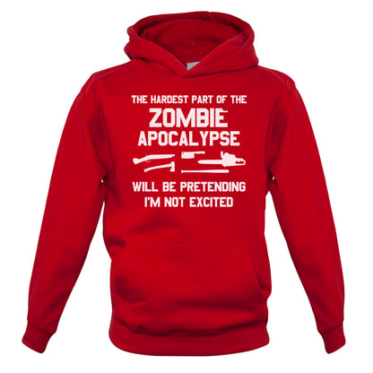 The Hardest Part Of The Zombie Apocalypse Kids T Shirt